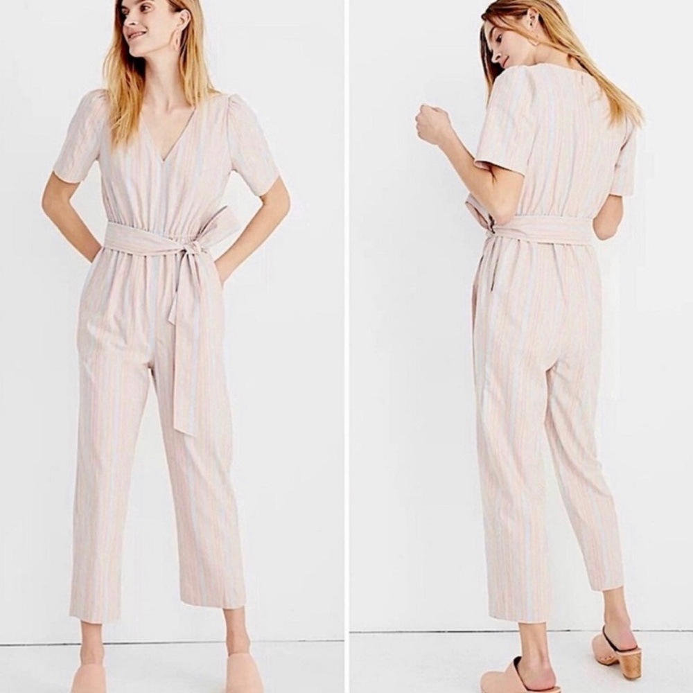 Madewell 2 Puff Sleeve Taper Jumper Blue Horizon Marant
Stripe Jumpsuit Cream